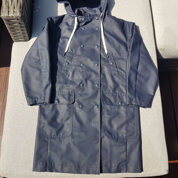 J.Crew Hooded Double-Breasted Raincoat - Picture 3 of 6